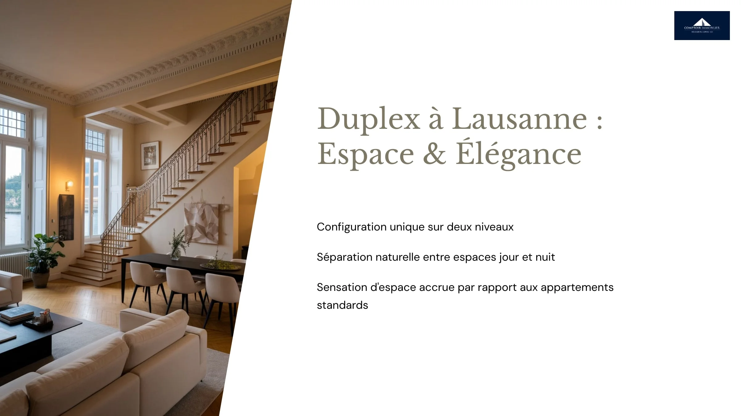 duplex a lausanne expace and elegance