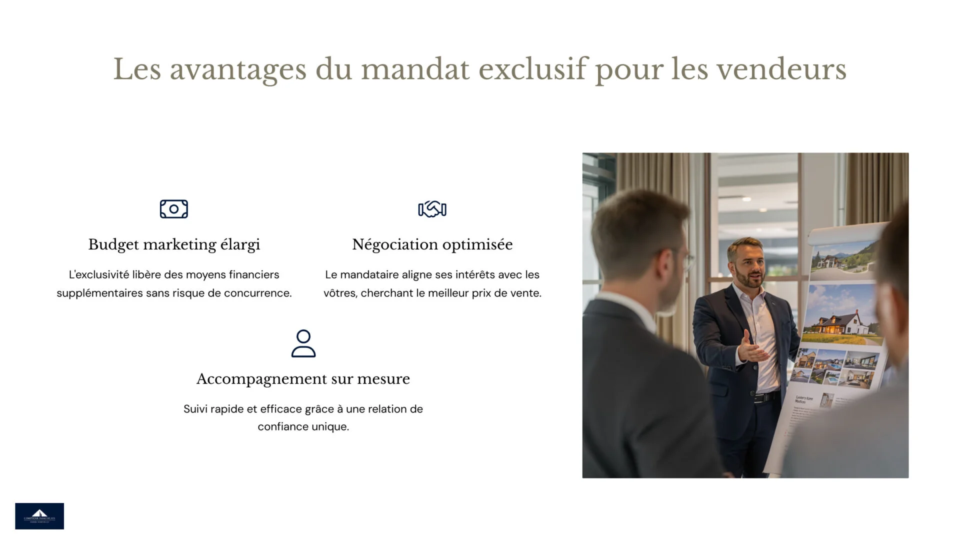 avantages du mandat exclusif pour les vendeurs