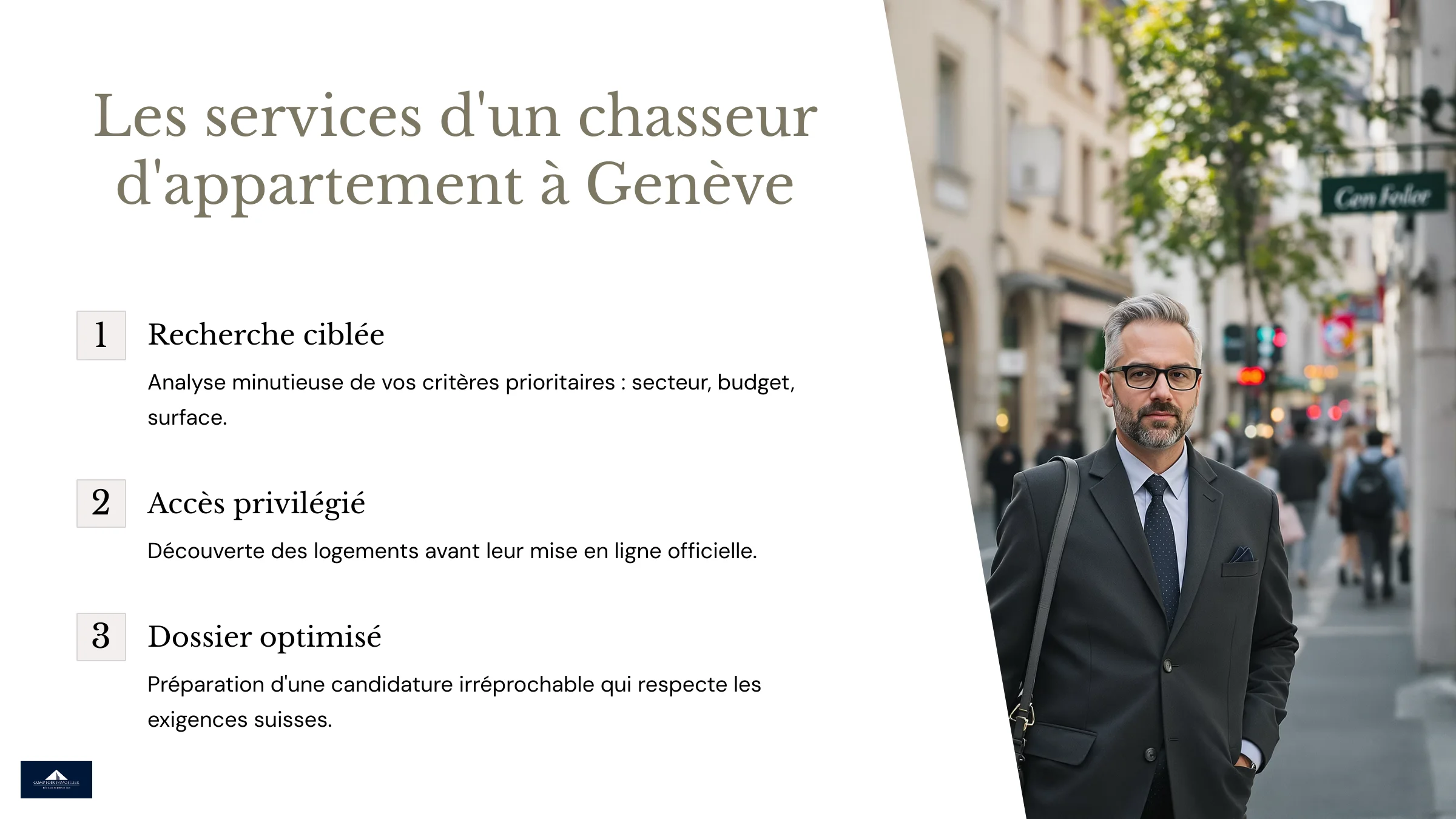 les services d'un chasseur d'appartement genève