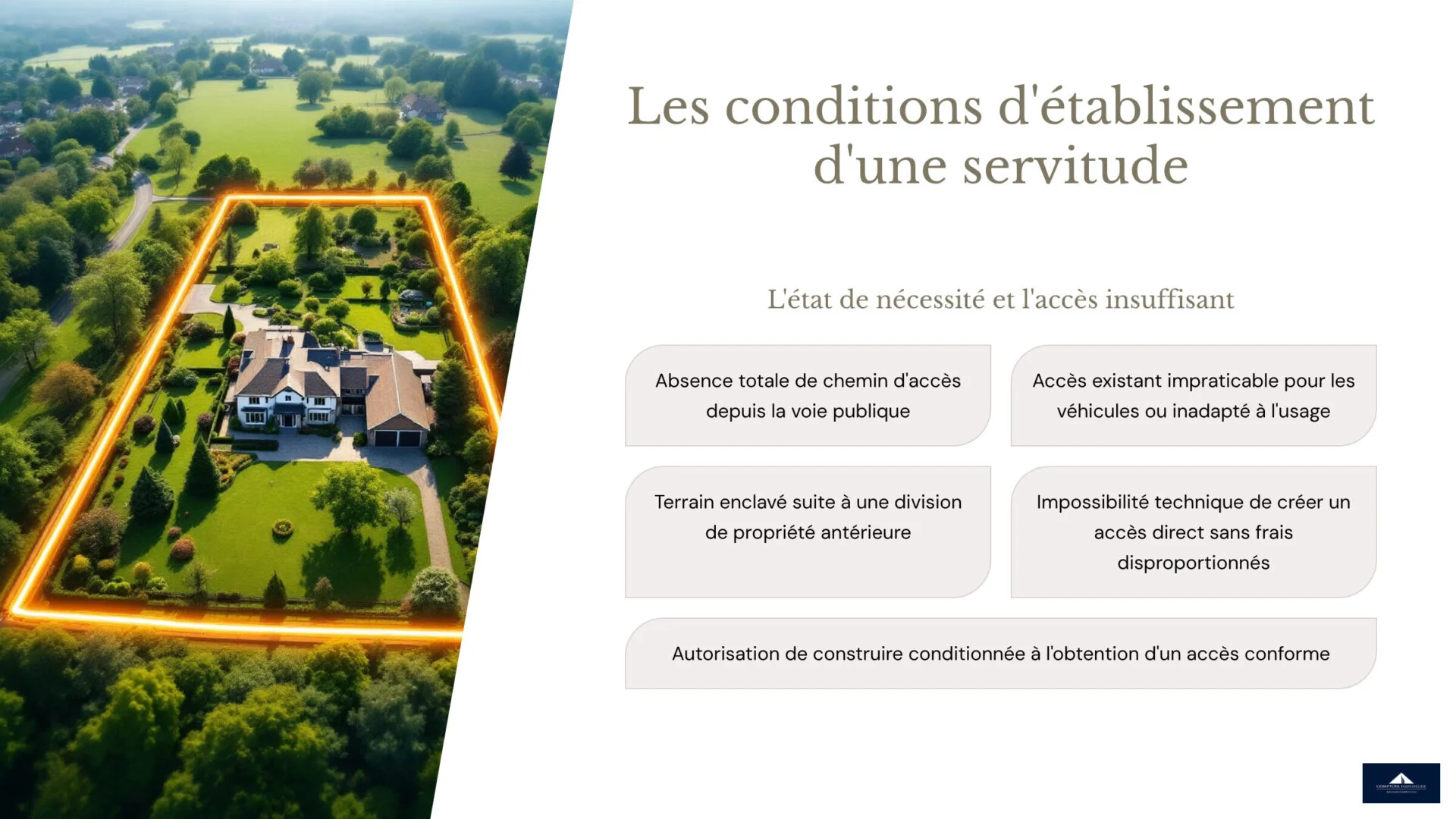 conditions d'établissement d'une servitude en Suisse