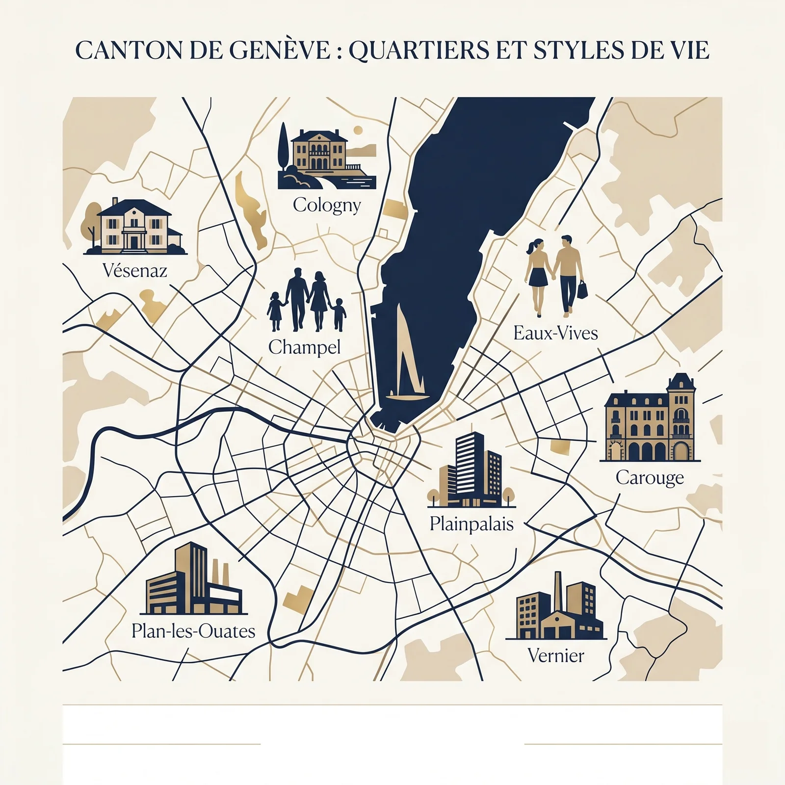 canton de Genève : quartiers et styles de vie